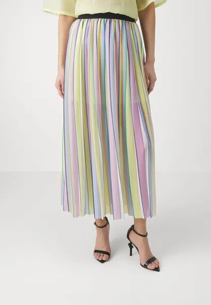 Юбка плиссе STRIPE PLEATED SKIRT KARL LAGERFELD, цвет pastel multi-coloured