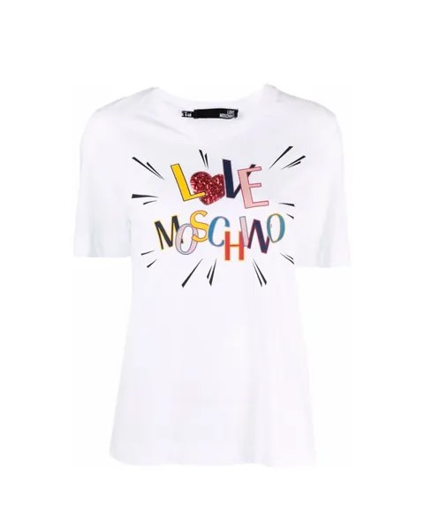 Женская футболка Love Moschino, белый