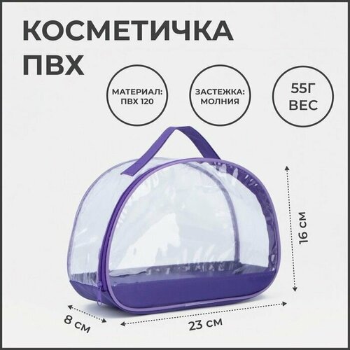 Косметичка на молнии, бесцветный