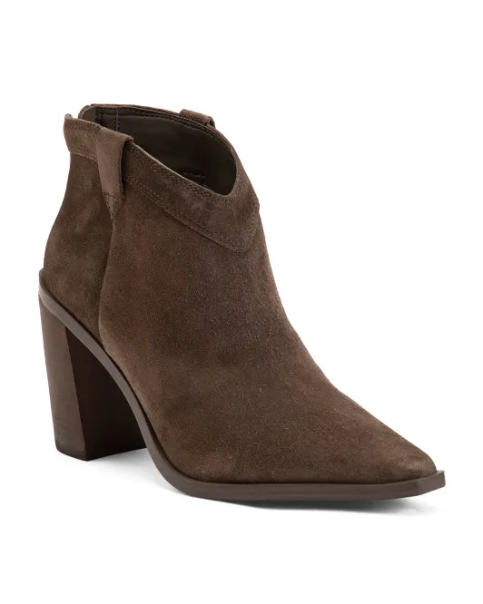 Замшевые ботильоны Wellinda до щиколотки Vince Camuto, цвет Sable