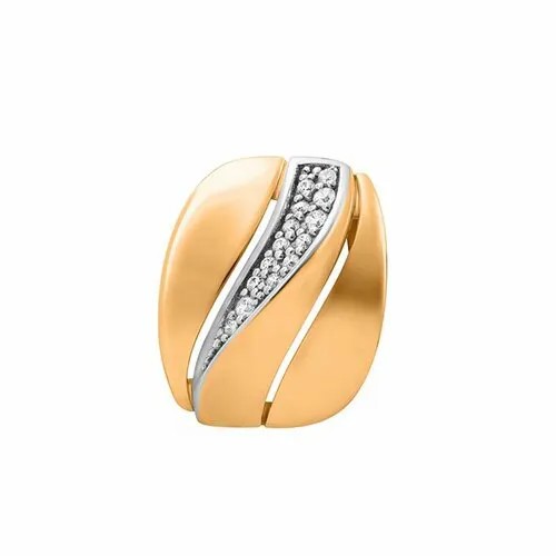 Подвеска GOLD CENTER, красное золото, 585 проба, фианит