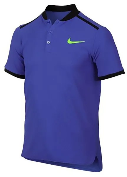 Теннисная рубашка-поло Nike Youth Boys Advantage синего цвета Paramount, размер: X-Small