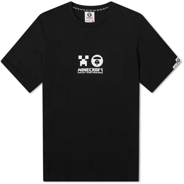 Футболка AAPE x Minecraft Apes And Planet Earth Tee