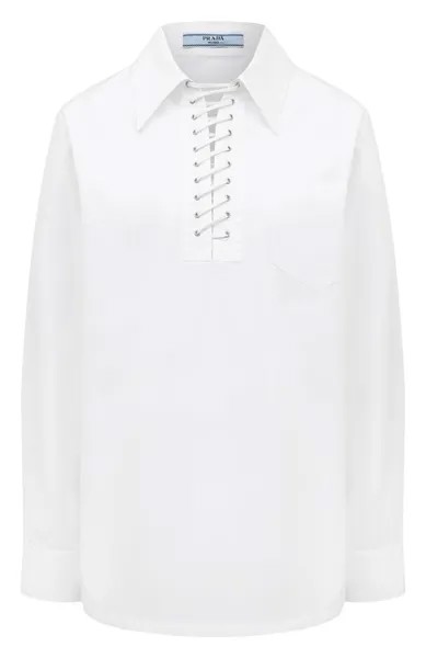 Хлопковая рубашка Prada
