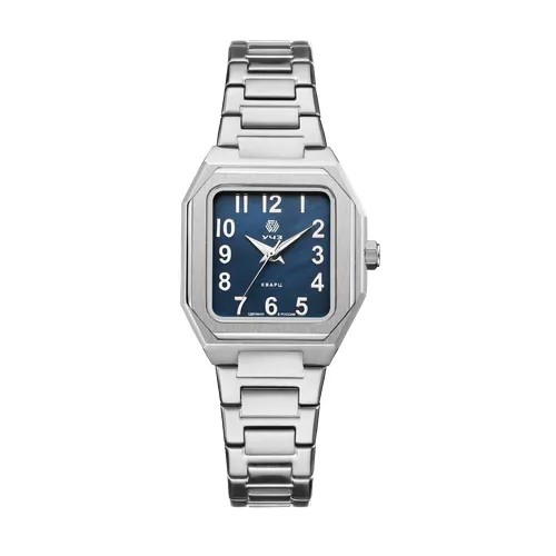 Наручные часы УЧЗ 3079В-1, серебряный, синий