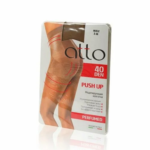 Колготки ATTO, 40 den, размер 3, коричневый