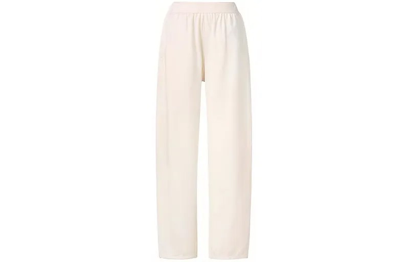 U Collection Трикотажные спортивные штаны женские молочно-белые Uniqlo
