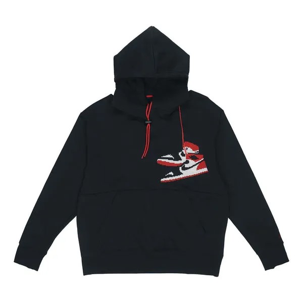 Толстовка Air Jordan Jumpman Holiday Casual Sports Fleece Lined Black, черный