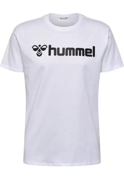 Футболка с принтом Hummel, белая