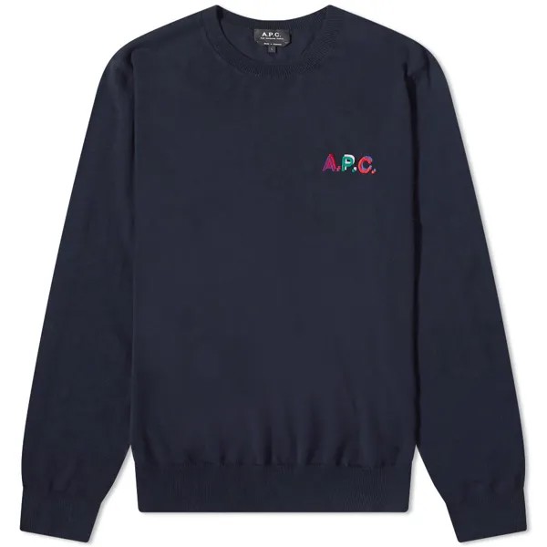 Джемпер A.P.C. Brian Embroidered Logo Crew Knit