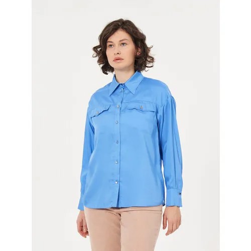 Блуза PennyBlack, размер 38, голубой