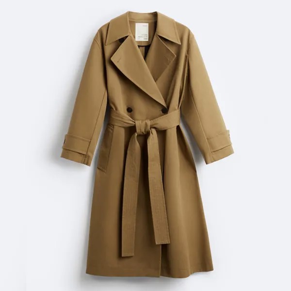 Тренч Zara X Studio Nicholson Oversize, коричневый
