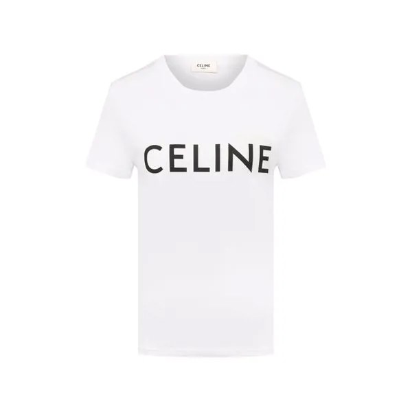 Хлопковая футболка Celine