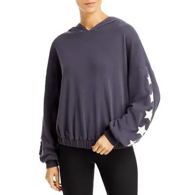 Aqua Womens Star Sweatshirt Fitness Workout Hoodie Athletic BHFO 3471