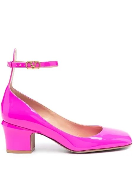 Valentino Garavani лакированные туфли Tan-Go 60, розовый
