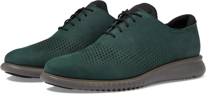 Оксфорды 2.Zerogrand Laser Wing Tip Oxford Lined Cole Haan, цвет Scarab Nubuck/Aventurine/Tornado