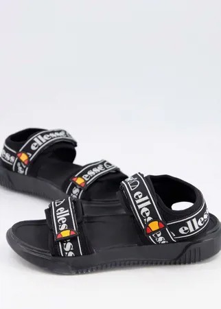 Черные сандалии с логотипом ellesse Denso-Черный цвет