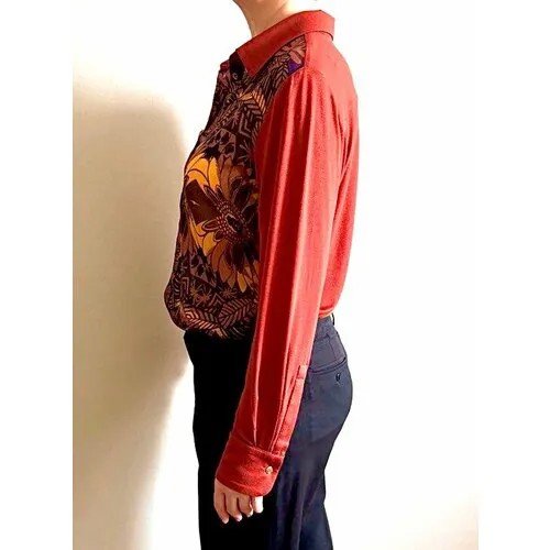 Рубашка groovy, размер S, оранжевый, мультиколор