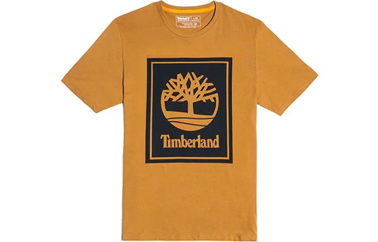 Футболка унисекс рыже-желтая Timberland, желтый