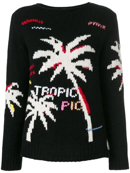 Ermanno Ermanno cashmere palm tree intarsia jumper