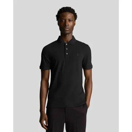 Поло Lyle & Scott Tonal Eagle Polo Shirt, размер XL, черный