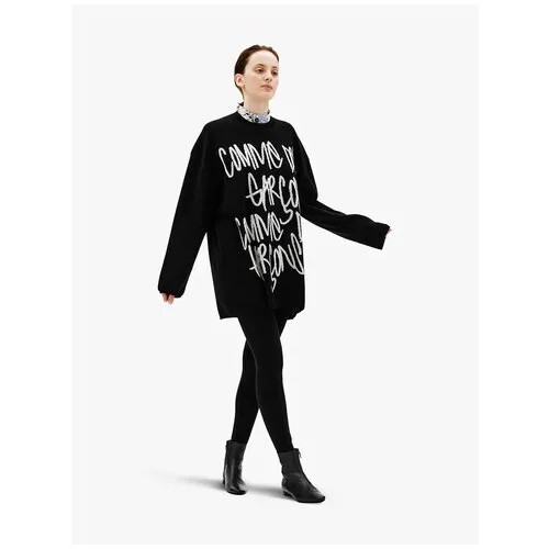 Comme des Garcons Шерстяной свитер с контрастным логотипом S