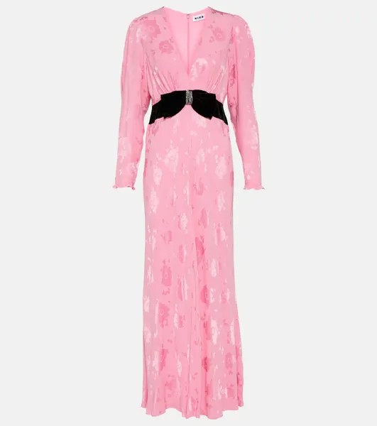 Платье макси bambi с цветочным декором Rixo, розовый
