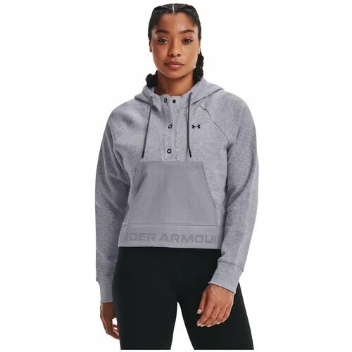 Толстовка Under Armour Rival Fleece Mesh Hoodie Серый MD 1365844-035