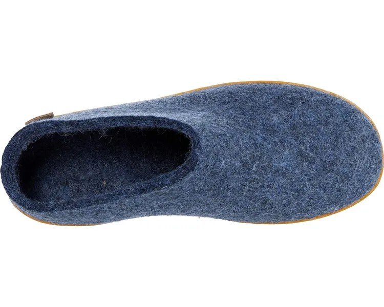 Слипперы Wool Slip-On Rubber Outsole Glerups, джинсовая