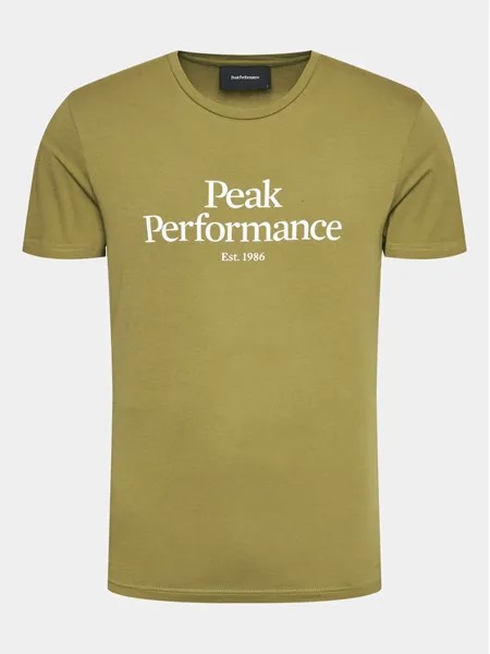 Футболка узкого кроя Peak Performance, зеленый