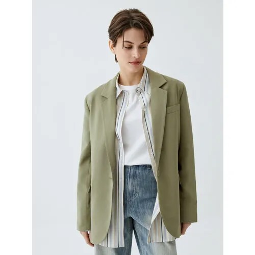 Пиджак Sela, размер L, хаки, зеленый