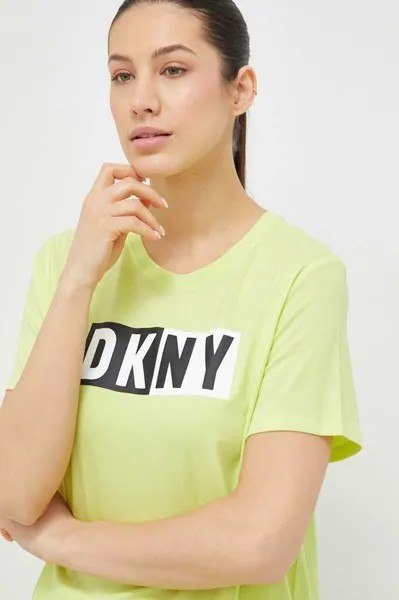 Прекрасная футболка DKNY, зеленый