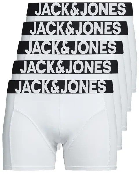 Боксеры Jack & Jones 5er-Set Unterhosen Panties, белый