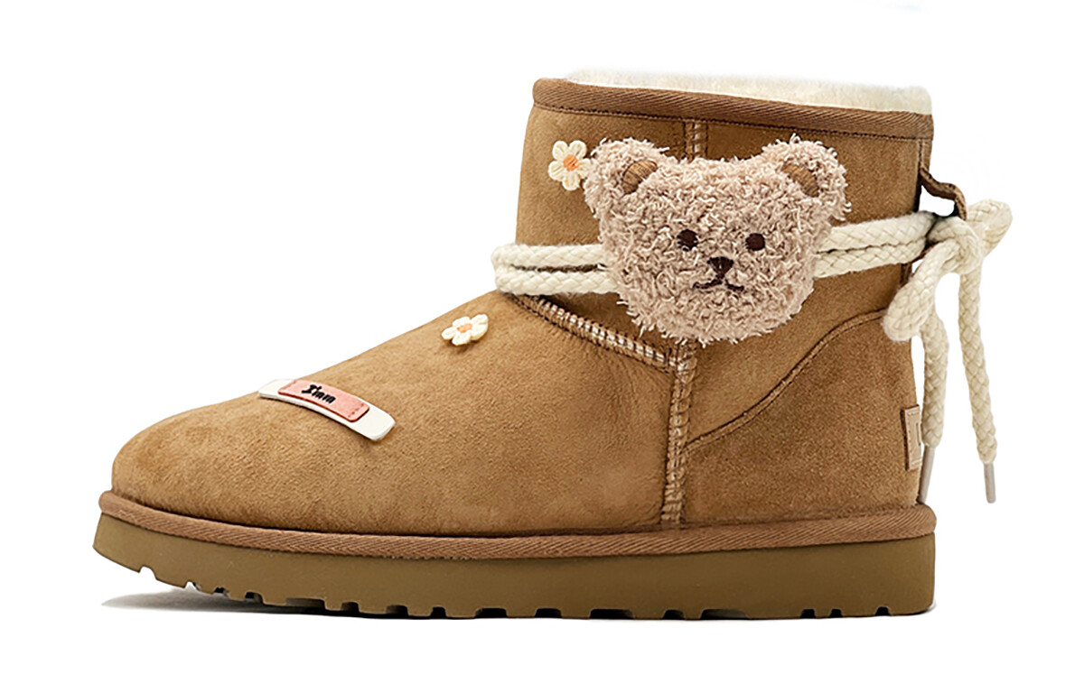 CLASSIC MINI Зимние ботинки женские бежевые Ugg