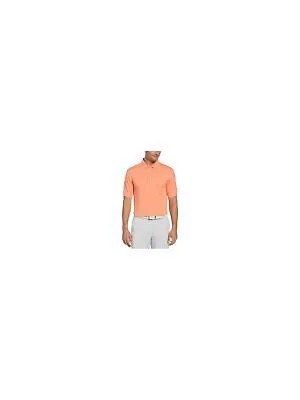 ГИБРИДНАЯ ОДЕЖДА Мужская оранжевая легкая влагоотводящая рубашка-поло для гольфа с короткими рукавами M