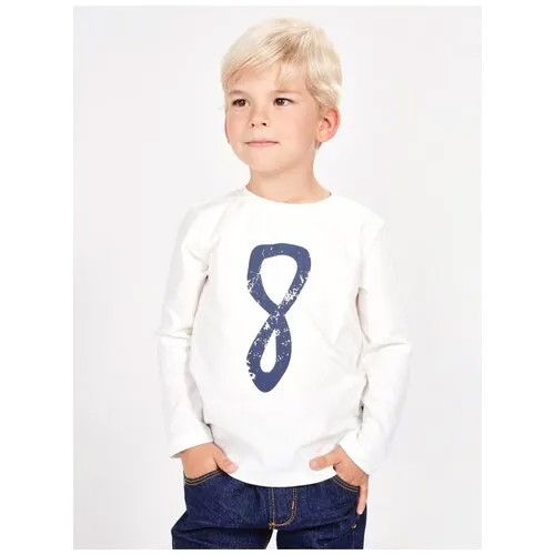 Лонгслив Mini Maxi, хлопок, размер 116, белый