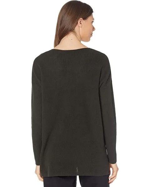 Свитер Eileen Fisher Organic Linen Cotton Crew Neck Top, цвет Seaweed