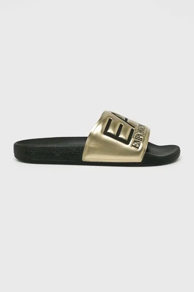 Шлепанцы EA7 Emporio Armani, золото