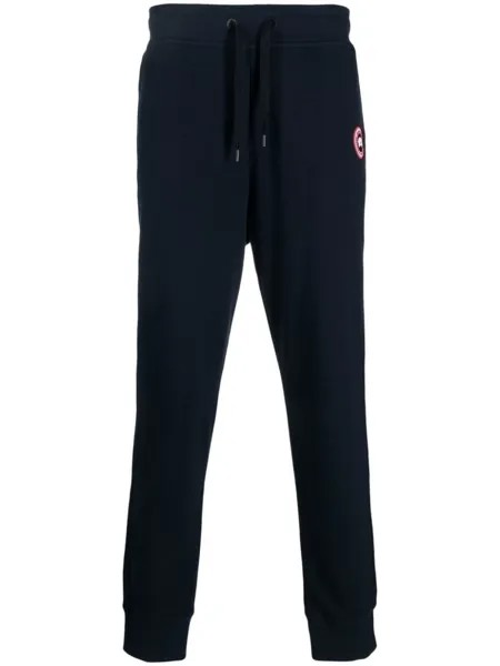 Canada Goose спортивные брюки Huron с нашивкой-логотипом, синий