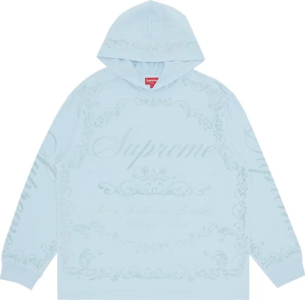 Лонгслив Supreme Celebr  Hooded Long-Sleeve Top 'Blue', синий