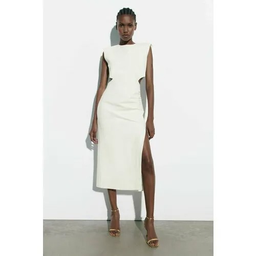 Сарафан Zara, миди, размер S, белый