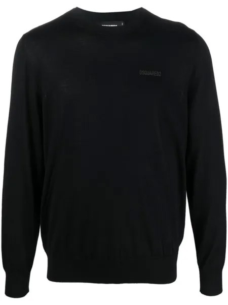 Dsquared2 джемпер с логотипом, черный