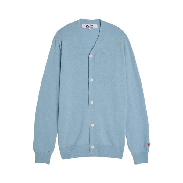 Кардиган Comme Des Garçons Comme des Garçons PLAY Small Heart Cardigan, синий
