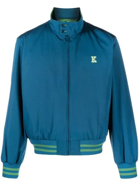 Kenzo спортивная куртка с логотипом, синий