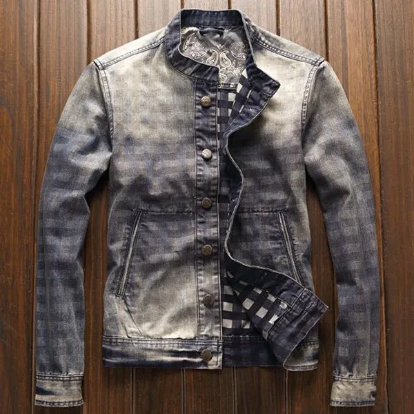 Европейские автомобильные куртки, мужские джинсовые пальто, модель 3XL, мужской джинсовый костюм в винтажном стиле, Классические Куртки, Пал...