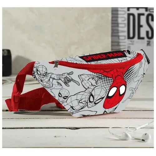 Сумка поясная Marvel, серый
