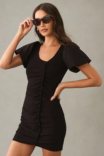 Платье Nation LTD Sydney с объемными рукавами, черный
