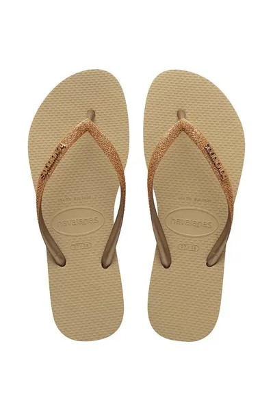 Шлепанцы SLIM GLITTER II Havaianas, золотой