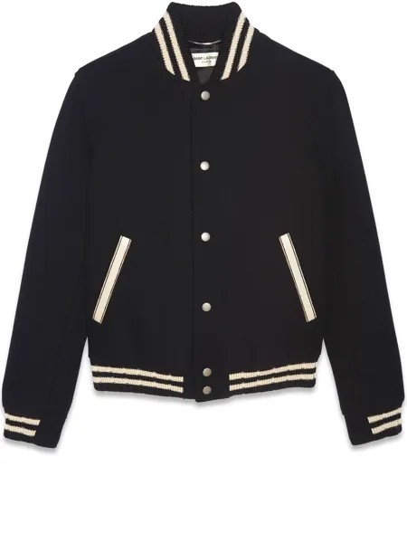 Куртка Saint Laurent Teddy bomber, черный