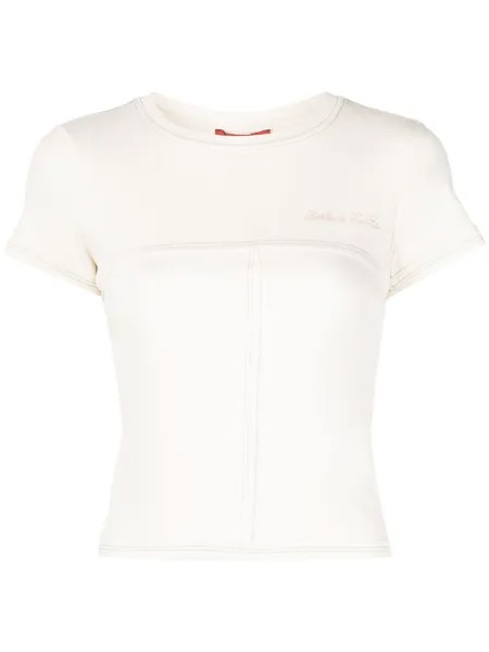 Eckhaus Latta футболка с вышивкой